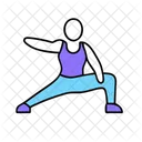 Ausfallschritt Fitness Training Symbol