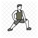 Ausfallschritt Fitness Training Symbol