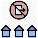 Ausgangssperre  Symbol