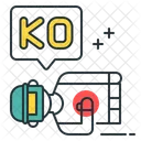 K O Ausgeknockt Ko Symbol