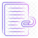 Ausgeschnittenes Dokument  Symbol