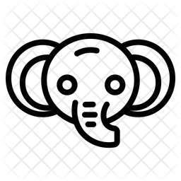 Ausgestopfter Elefant  Symbol