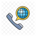 Anruf Telefon Global Symbol