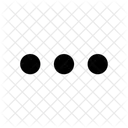 Auslassungspunkte Horizontal Punkte Symbol