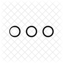 Auslassungspunkte Horizontal Punkte Symbol