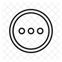 Auslassungspunkte Horizontal Kreis Symbol