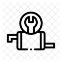 Auspuff Reparatur System Symbol