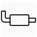 Auspuff Autoteile Umweltverschmutzung Symbol