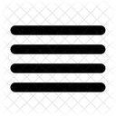 Ausrichten Blocksatz  Symbol