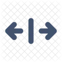 Align Center H Pfeil Ausrichtung Symbol