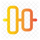 Ausrichtung mittig  Symbol