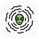 Ausserirdische Vibration Schwingung Raumschiff Symbol