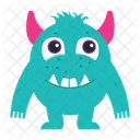 Ausserirdischer Cartoon Monster Symbol