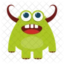 Ausserirdischer Cartoon Monster Symbol