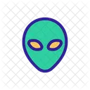 Raum Alien Kontur Symbol