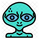 Ausserirdischer Monster Wissenschaft Symbol