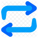 Austausch Geldwechsel Zwei Pfeile Symbol