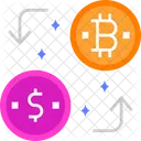 Bitcoins umtauschen  Symbol