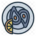 Austern Meeresfruchte Schalentiere Symbol