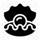 Auster Meereslebewesen Schale Symbol
