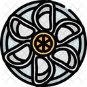 Auster Meeresfruchte Gericht Symbol