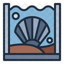 Austern Meeresfruchte Schalentiere Symbol