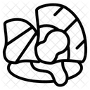 Schalentiere Meeresfruchte Vorspeise Symbol