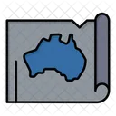호주 지도  아이콘