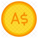 Australian Dollar Coin Currency Icon