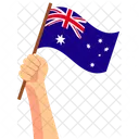 Australian hand holding  Icon