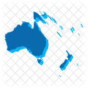 Australien Karte Kontinent Symbol