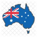 Australien Land Geographie Icon