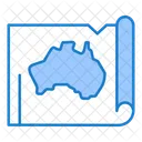 Australien Karte  Symbol