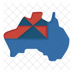 Australien Karte  Symbol