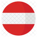 Austria Bandeira Pais Ícone