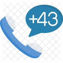 Austria Dial Code  Icon