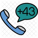 Austria Dial Code  Icon