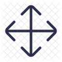 Pfeil Kreuz Schnittstelle Symbol