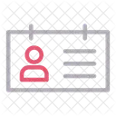 Ausweis Abzeichen Karte Symbol