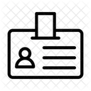 Ausweis Abzeichen Karte Symbol