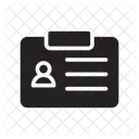 Ausweis Abzeichen Karte Symbol
