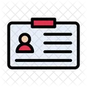 Ausweis Abzeichen Karte Symbol