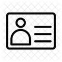 Ausweis Abzeichen Karte Symbol
