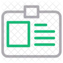 ID Karte Geschaftsmann Projekt Symbol