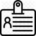 Freiwilliger Karte Ausweis Symbol