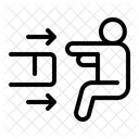 Aufprall Unfall Arbeitsunfall Symbol