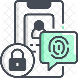 Authentication Icon - Download in Colored Outline Style