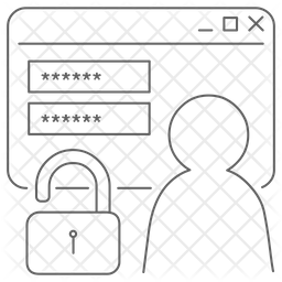 Authentication Icon - Download in Line Style