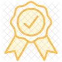 Authentication Badge Duotone Line Icon Icon