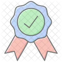 Authentication Badge Lineal Color Icon Icon